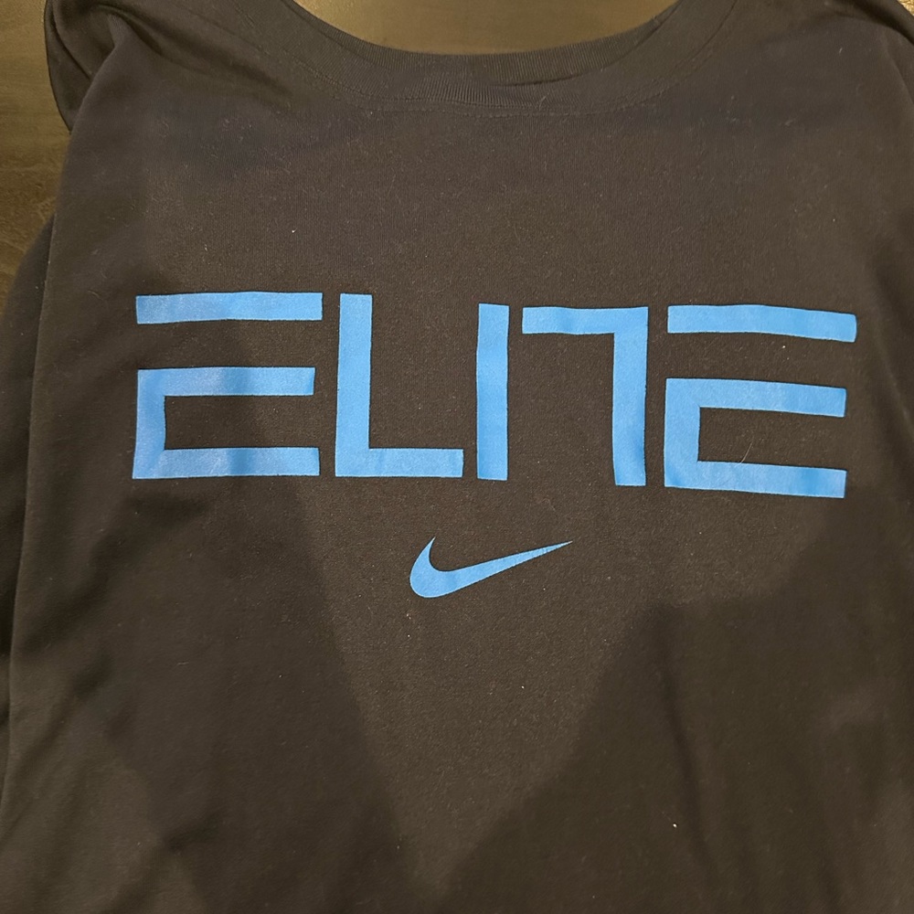 Nike Elite Dri fit long sleeve blue shirt size XXL